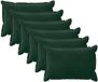 vidaXL - Kussensloop - 6 stuks - HOUTEN - Donkergroen - 30 x 50 cm - Katoensatijn