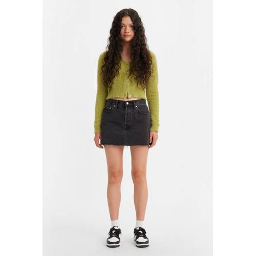 Levi's Icon Black Denim Skirt