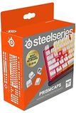 SteelSeries PrismCaps – Tweevoudig gegoten Pudding-Style keycaps – Duurzaam thermoplastisch PBT – Compatibel met de meeste mechanische toetsenborden – MX-verbindingen – Wit (Britse indeling)
