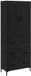 vidaXL Meuble haut chêne noir 69,5 x 34 x 180 cm