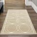Tapis oriental avec ornements discrets | Convient pour l'intérieur et l'extérieur | Couleur beige | Dimensions : 80x150 cm