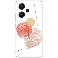Xiaomi Siliconen hoesje compatibel met Xiaomi Redmi Note 13 Pro Plus 5G One line rood