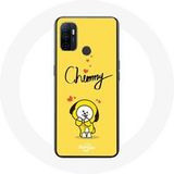 Maniacase Hoesje voor Oppo A53 BTS Bangtan Boys BT21 Chimmy Jimin Gele Achtergrond