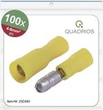 Quadrios 23C493 Ronde connector 4 mm² - 6 mm² Geel 100 stuk(s)