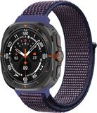 By Qubix Nylon loop bandje Blauwpaars voor Samsung Galaxy Watch Ultra / Ultra 2 - 47mm