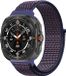 By Qubix Nylon loop bandje Blauwpaars voor Samsung Galaxy Watch Ultra / Ultra 2 - 47mm