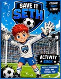 Save It Seth Football Activity Book For Kids Aged 6-12