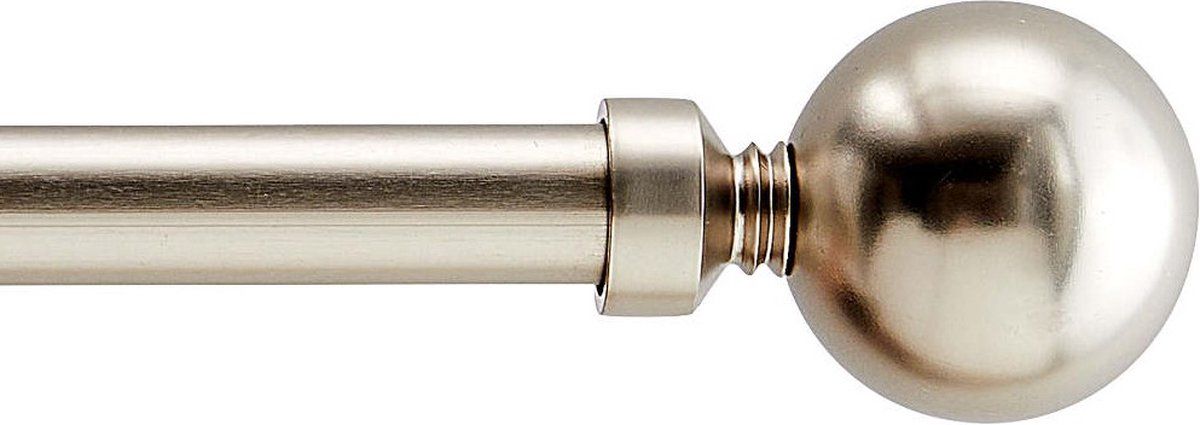 Acaza Lange Gordijnroede - Uitschuifbare Gordijn Rail - Stang van 240-360 cm - Zilver