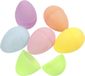Surprise paaseieren - 12x - couleurs pastel - 6 cm - plastique