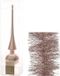 Decoris Kaemingk B.V. Kerstversiering glazen piek glans 26 cm en folieslingers pakket lichtroze van 3x stuks - Kerstboomversiering