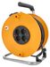 Enrouleur de câble, 50 mètres, avec 4 prises, port USB, protection IP44, orange
