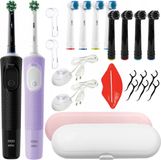 Braun Oral-B Oral-B Vitality Pro D103 noir lilas brosse à dents électrique set 2 pièces