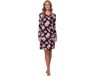 Pastunette Premium Nachthemd Burgundy Dream Ecovero Viscose Lange Mouw Gebloemd Rood Maat 48