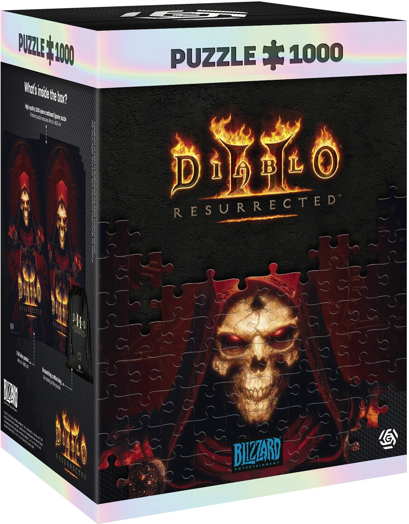 Good Loot Diablo II: Resurrected - puzzel 1000 stukjes 68cm x 48cm | inclusief poster en tas | Game-artwork voor volwassenen en tieners