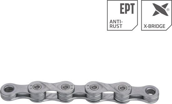 KMC X9 EPT 9-speed Chain - 114 Links - Anti-Rust - Dark Silver