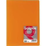 Grafoplas Map met 10 hoezen, A4, hardcover, PP A4 oranje
