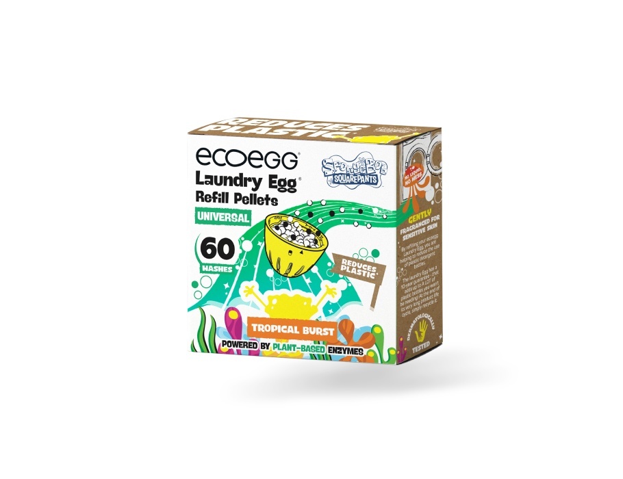 Ecoegg EcoEgg - Laundry Egg - SpongeBob - Tropical Burst - Universal - Refill 60 Wasjes