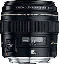 Canon EF 85mm f/1.8 USM Lens - Black