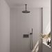 Brauer Gunmetal Carving Thermostatische Regendoucheset Inbouw