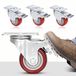 Himimi Set van 4 75 mm zwenkwielen met remfunctie, draagbare meubelwielen met 400 kg capaciteit, geruisloze winkelmandwielen, 360° draaibare transportwielen, universele zwenkwielen voor alle soorten