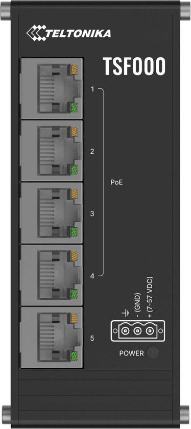 Teltonika TSF000 Industriële PoE+ switch