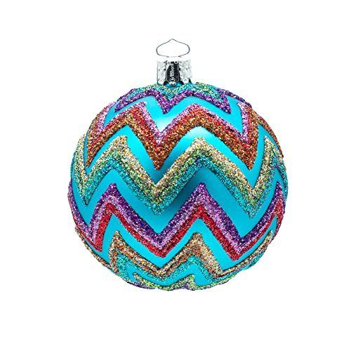 Christborn Kerstbal - 8 cm - Aqua Mat - Zack