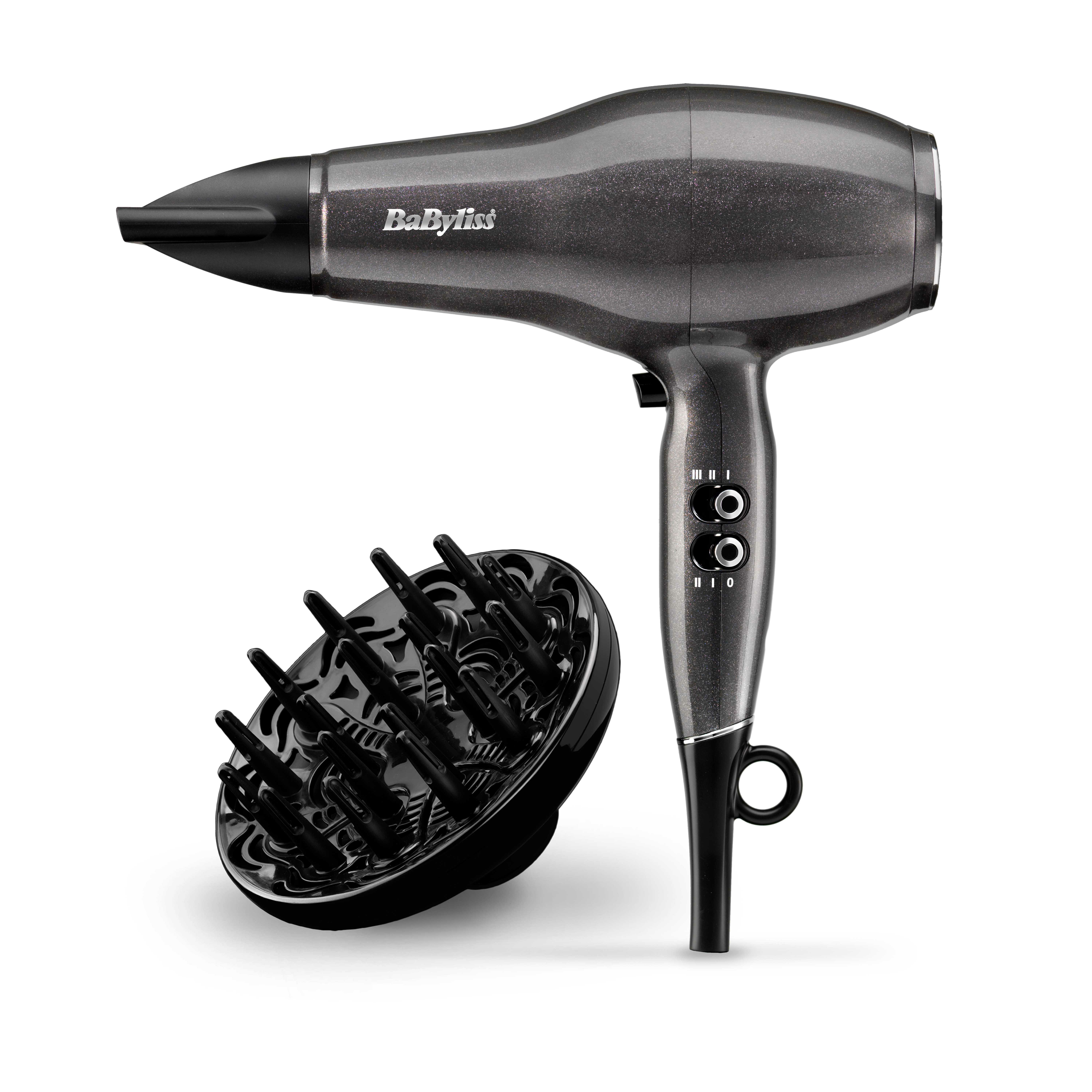 BaByliss D6490DE - Föhn - 2300W - Zwart - Ionisch - Keramisch - 2 Snelheden