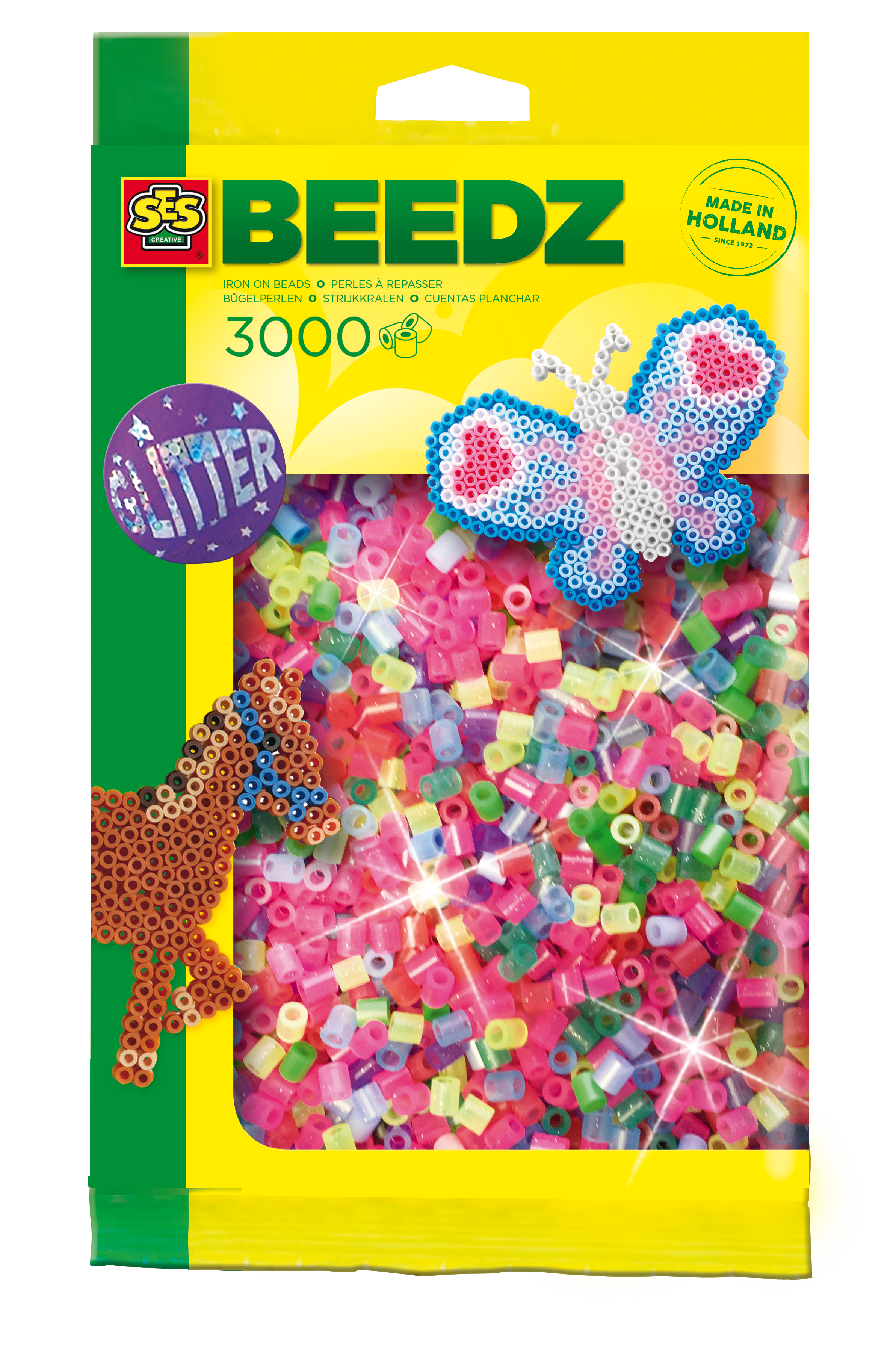 ses Beedz Mix strijkkralen 3000 glitter