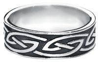 etNox Celtic Knot Ring zilverkleurig Roestvrij staal