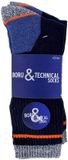 Boru Bamboo Boru Werksokken Heren - Marine - Maat 43-46 - 2 Paar