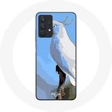 Maniacase Etui voor Samsung Galaxy A32 5G kaketoe papegaaien witte vogels