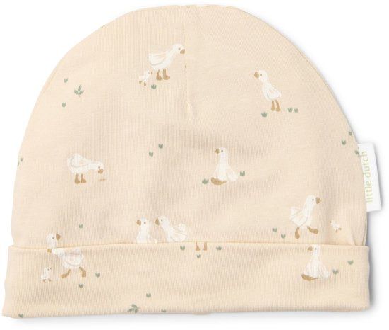 Little Dutch Muts - Beige - Maat 3-6 mnd - Biologisch katoen
