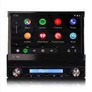 1 Din Android 10 autoradio met uitklapbare scherm | Navigatie | Bluetooth | DVD | USB