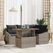 Prolenta Maison Exclusive - Ensemble de salon de jardin composé de 5 pièces, en rotin synthétique gris