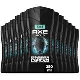 AXE Apollo 5-in-1 douchegel voor heren, 12 x 250 ml