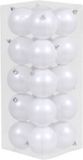 Othmara decorations Othmar Decorations Bv 40x Witte kunststof kerstballen 8 cm - Mat