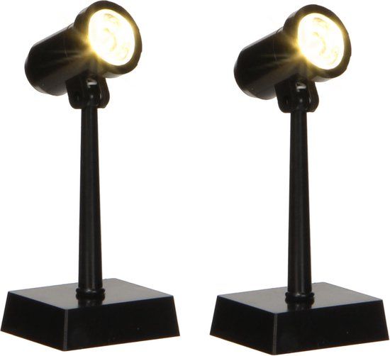 Luville - Spot light warm white 2 pieces - Kersthuisjes & Kerstdorpen