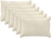 vidaXL - Kussensloop - 6 stuks - Katoensatijn - Crèmekleurig - 50 x 80 cm