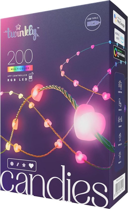 Twinkly Candies Hearts 200 LED