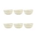 OGO LIVING - Set van 6 schalen ora 15,5 cm van beige porselein