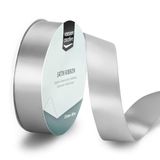Vaessen Creative Satijnlint Lichtzilver - 20 m x 25 mm