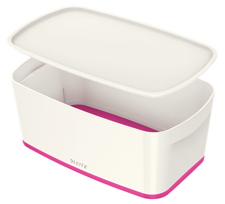 Leitz 5229-10-23 Opslagdoos wit, roze ABS 31,8 x 19,1 x 12,8 cm