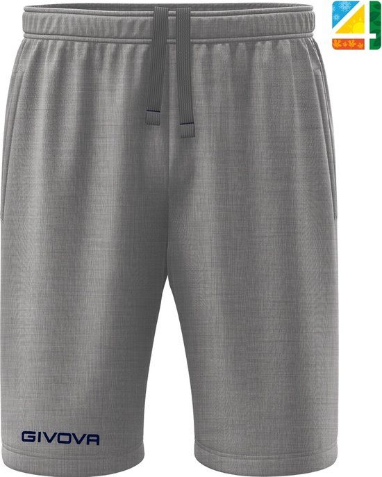 Givova Friend Bermudas - Gray Melange - L - Unisex