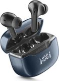 Cellularline Key PRO In-ear hoofdtelefoon met ENC, 4 microfoons, led-display, multipoint-technologie, 30 uur speeltijd, automatische koppeling en touch-bediening, zwart