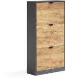 Vicco Schoenklaprek Gizmo, Goudkleurig Eiken/Antraciet, 59 x 112 cm