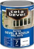 CetaBever Gevel & Kozijn Snel Beits - Zijdemat - RAL 9001 - 750 ml