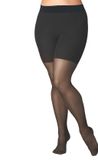FALKE Beauty Plus eenkleurig materiaal half ondoorzichtig 50 DEN panty dames grijs - maat B LONG