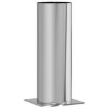 VidaXL Schouwkop verlenging zilver 29 x 29 x 50 cm