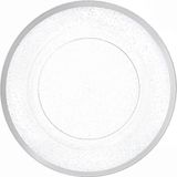 Decorline - 4 x Premium herbruikbare kunststof Onderbord set - Glitter Zilver