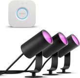 Philips Hue Lily Starterspakket van 3 Tuinspots (Antraciet)